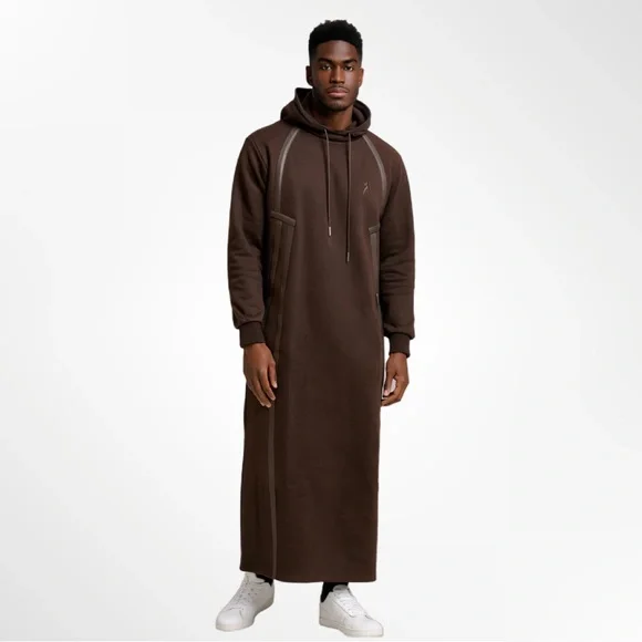 Influence Athleisure Men's Bilal Hoodie Thobe Brown NWT Size M - Picture 1 of 4